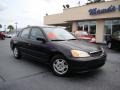 2001 Nighthawk Black Pearl Honda Civic LX Sedan  photo #26