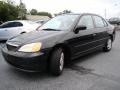 2001 Nighthawk Black Pearl Honda Civic LX Sedan  photo #27