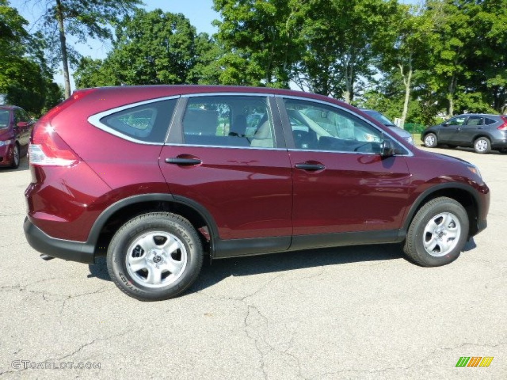 2012 CR-V LX 4WD - Basque Red Pearl II / Gray photo #5