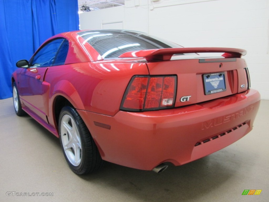 2002 Mustang GT Coupe - Laser Red Metallic / Dark Charcoal photo #6