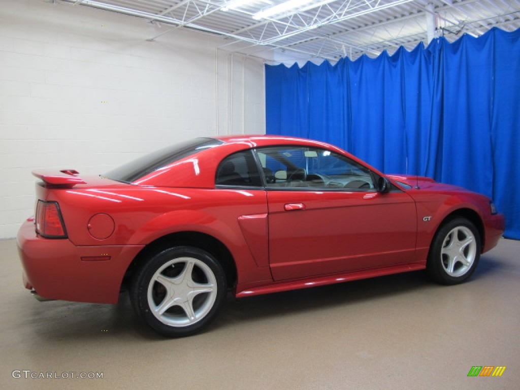 2002 Mustang GT Coupe - Laser Red Metallic / Dark Charcoal photo #10