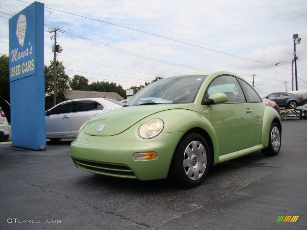 2003 New Beetle GL Coupe - Cyber Green Metallic / Cream photo #4