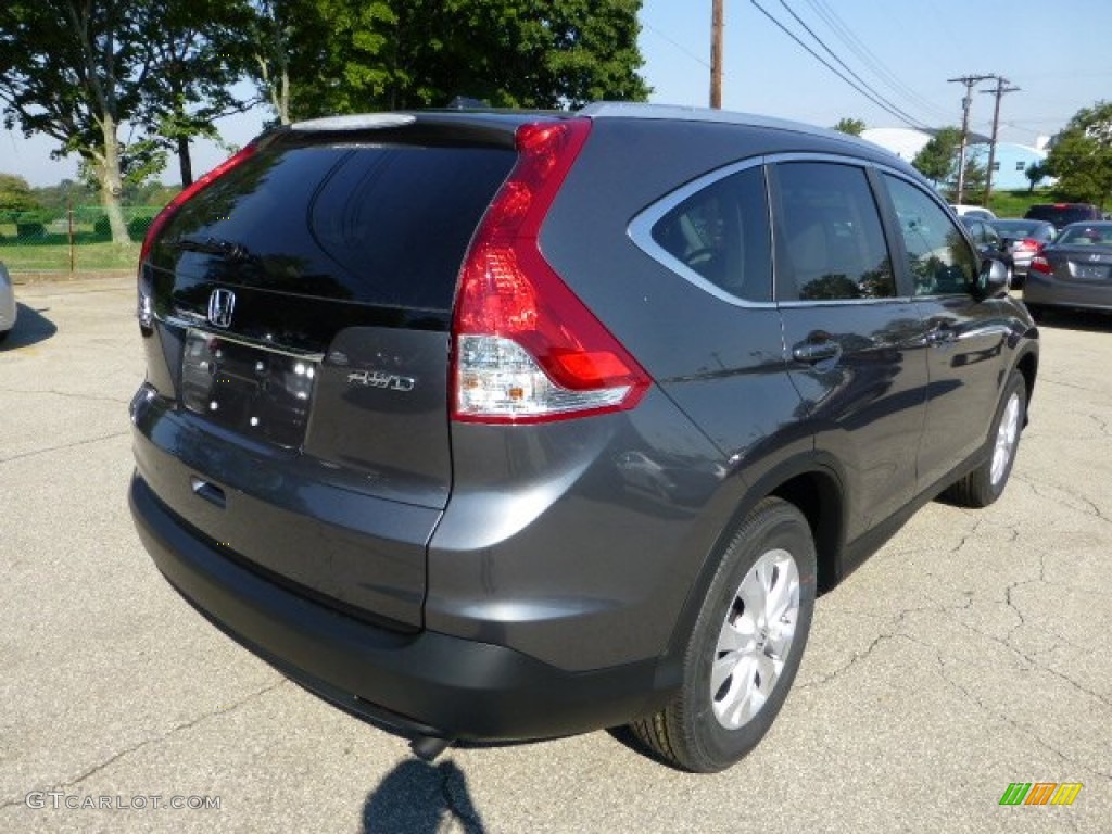 2012 CR-V EX-L 4WD - Polished Metal Metallic / Black photo #4