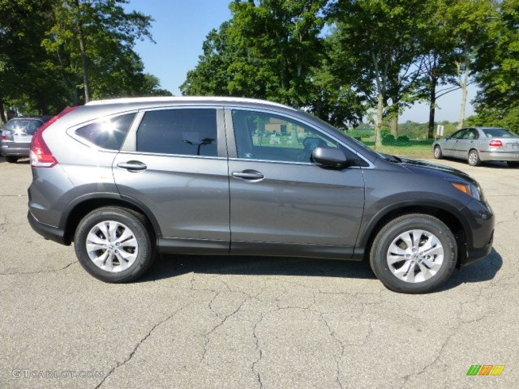 2012 CR-V EX-L 4WD - Polished Metal Metallic / Black photo #5