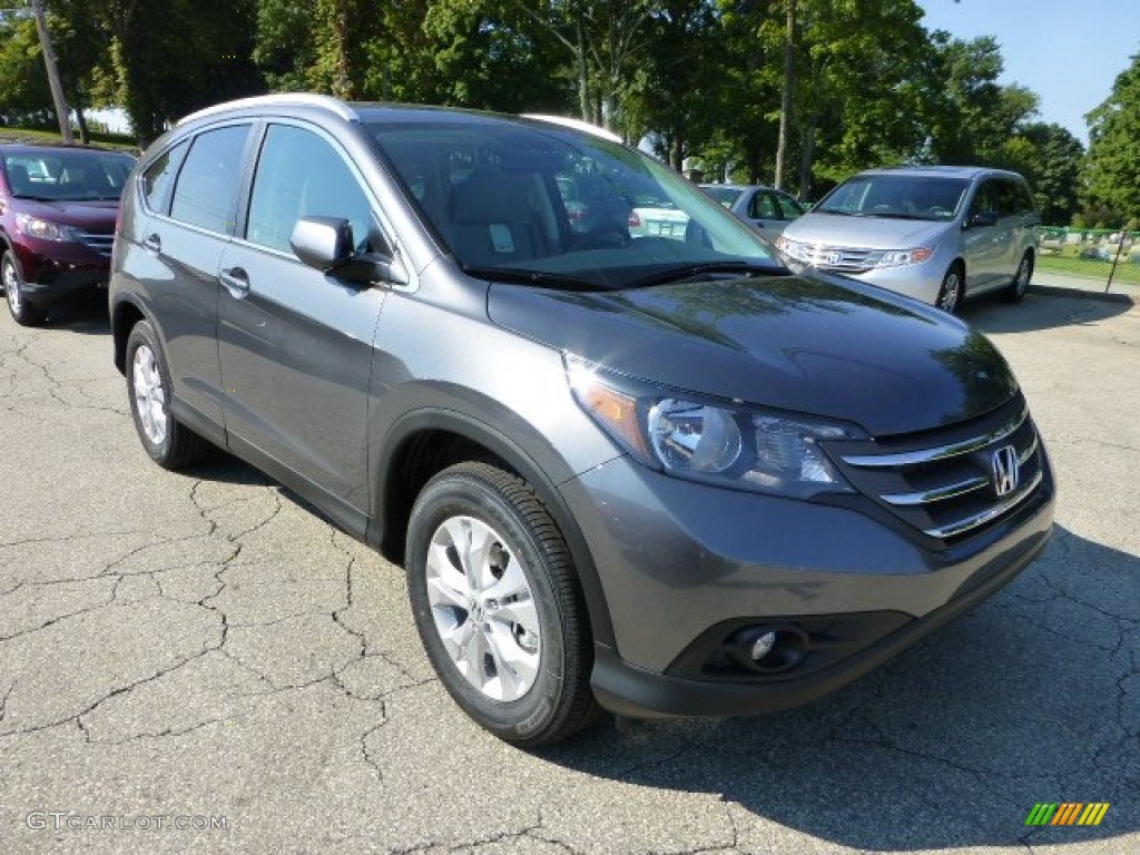 2012 CR-V EX-L 4WD - Polished Metal Metallic / Black photo #6