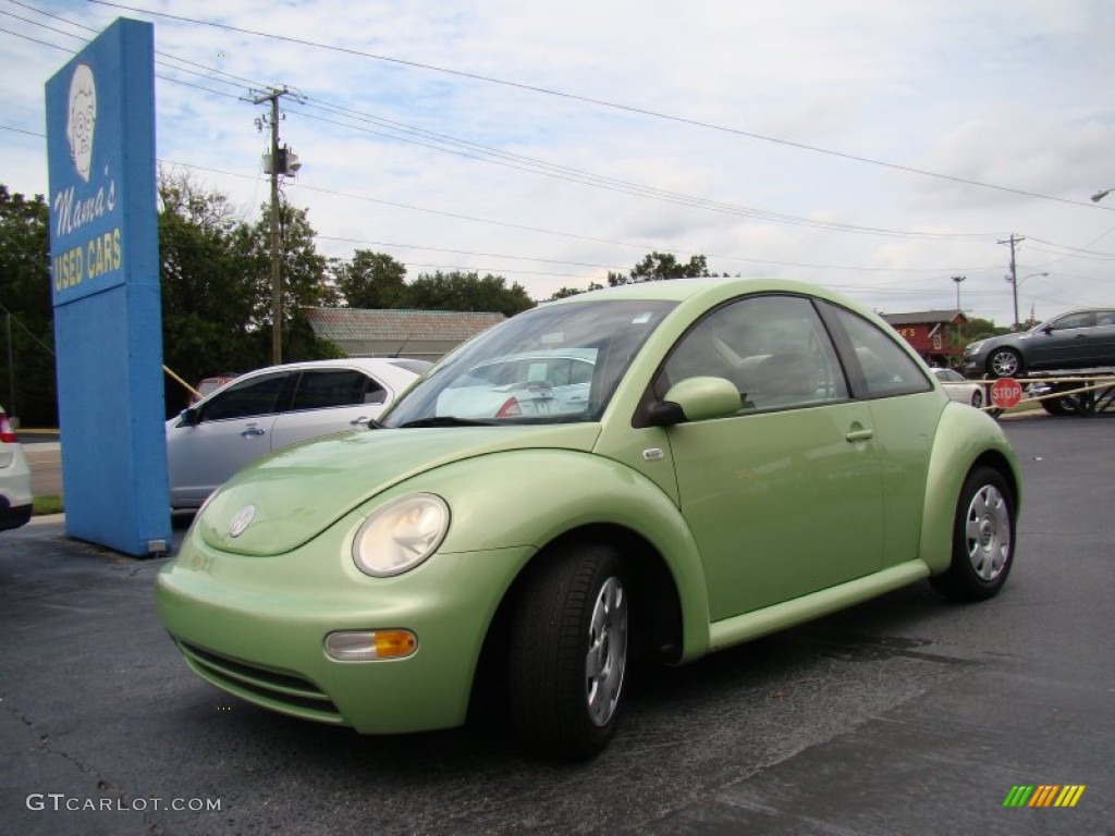 2003 New Beetle GL Coupe - Cyber Green Metallic / Cream photo #25