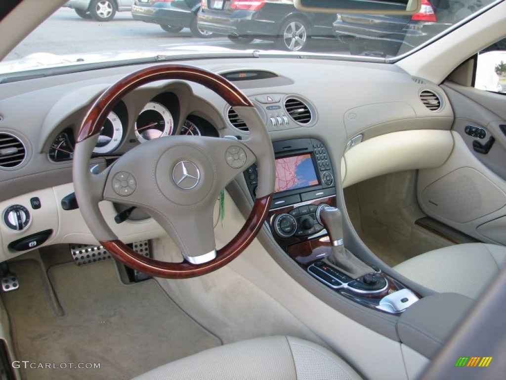 2011 Mercedes-Benz SL 550 Roadster Stone Dashboard Photo #69888737