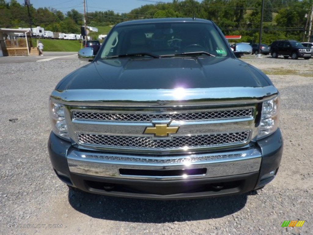 2010 Silverado 1500 LT Extended Cab 4x4 - Blue Granite Metallic / Light Titanium/Ebony photo #2