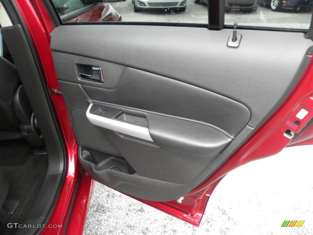 2013 Ford Edge Sport Charcoal Black/Liquid Silver Smoke Metallic Door Panel Photo #69889150