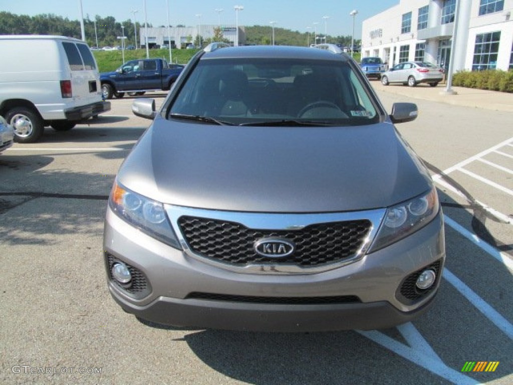 2011 Sorento LX AWD - Titanium Silver / Black photo #4