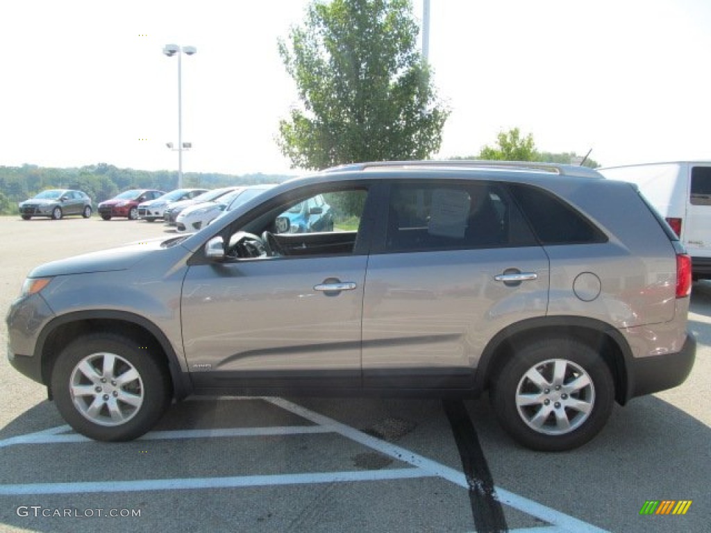 2011 Sorento LX AWD - Titanium Silver / Black photo #6