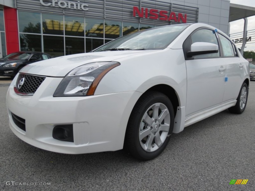 2012 Sentra 2.0 SR - Aspen White / Charcoal photo #1