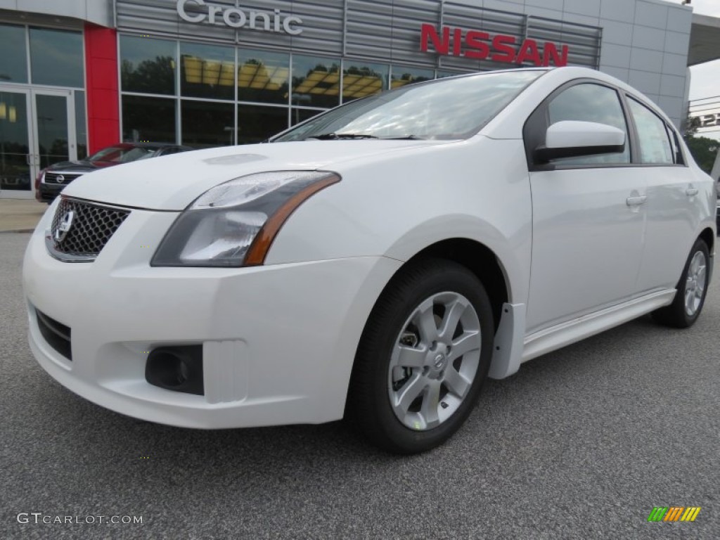 2012 Sentra 2.0 SR - Aspen White / Charcoal photo #1