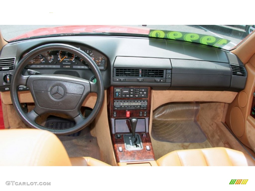 1992 Mercedes-Benz SL 500 Roadster Parchment Dashboard Photo #69893308
