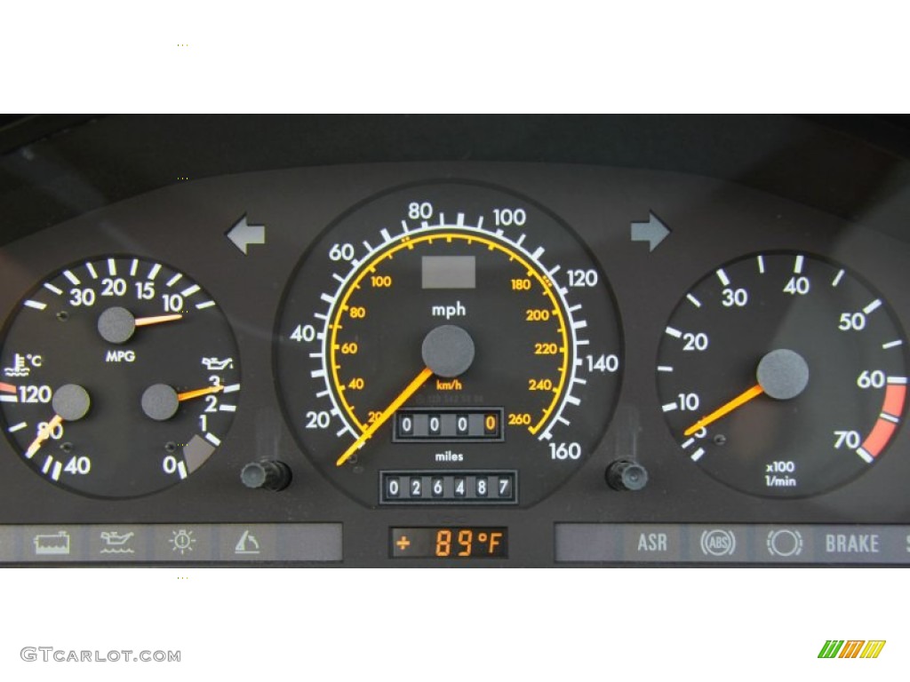 1992 Mercedes-Benz SL 500 Roadster Gauges Photo #69893386