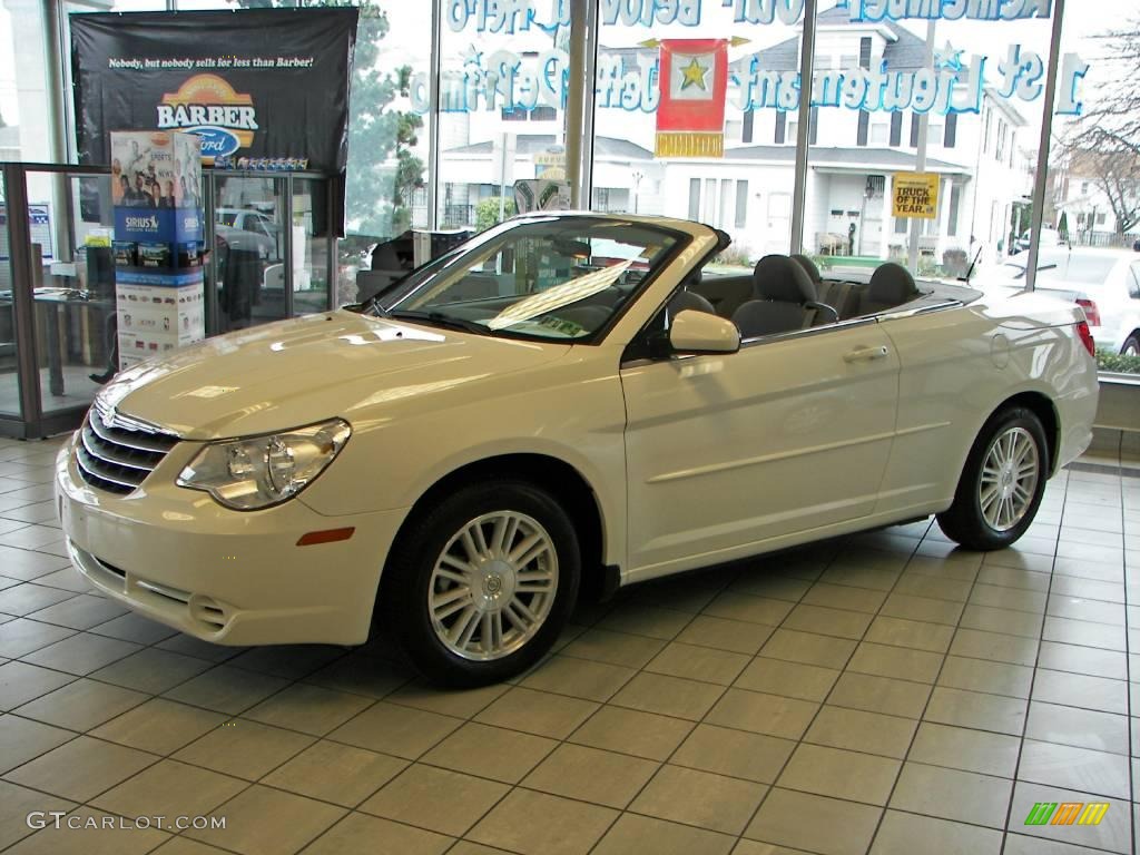 2008 Sebring Touring Convertible - Stone White / Dark Slate Gray/Light Slate Gray photo #1