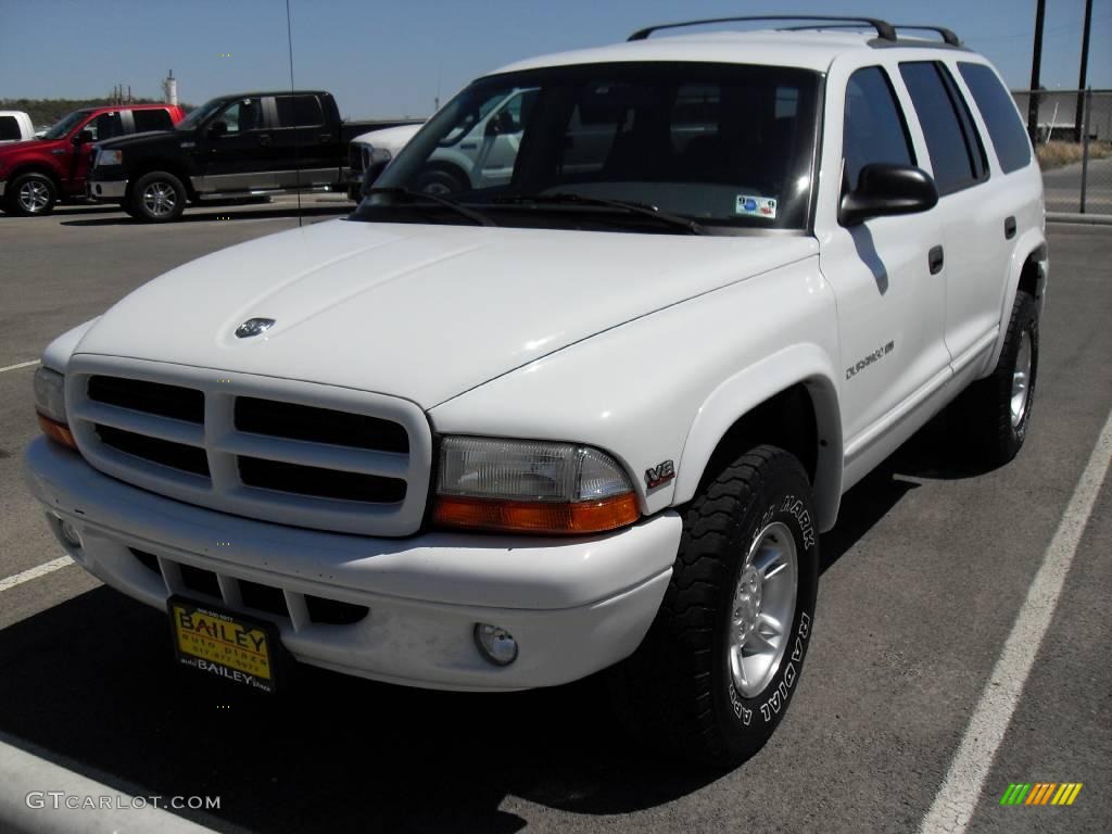 1998 Durango SLT 4x4 - Bright White / Gray photo #1