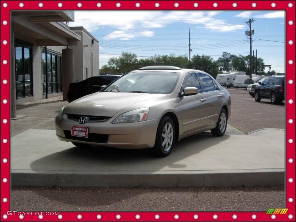 2003 Accord EX V6 Sedan - Desert Mist Metallic / Ivory photo #1