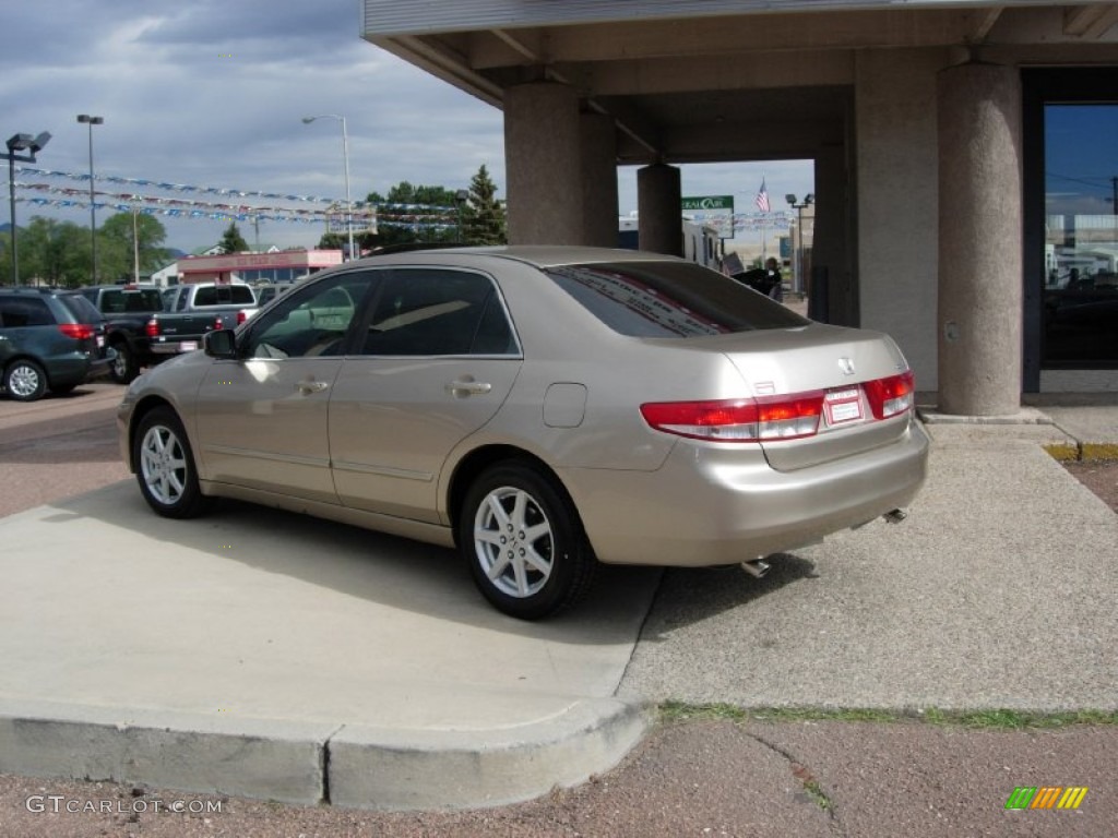 2003 Accord EX V6 Sedan - Desert Mist Metallic / Ivory photo #9