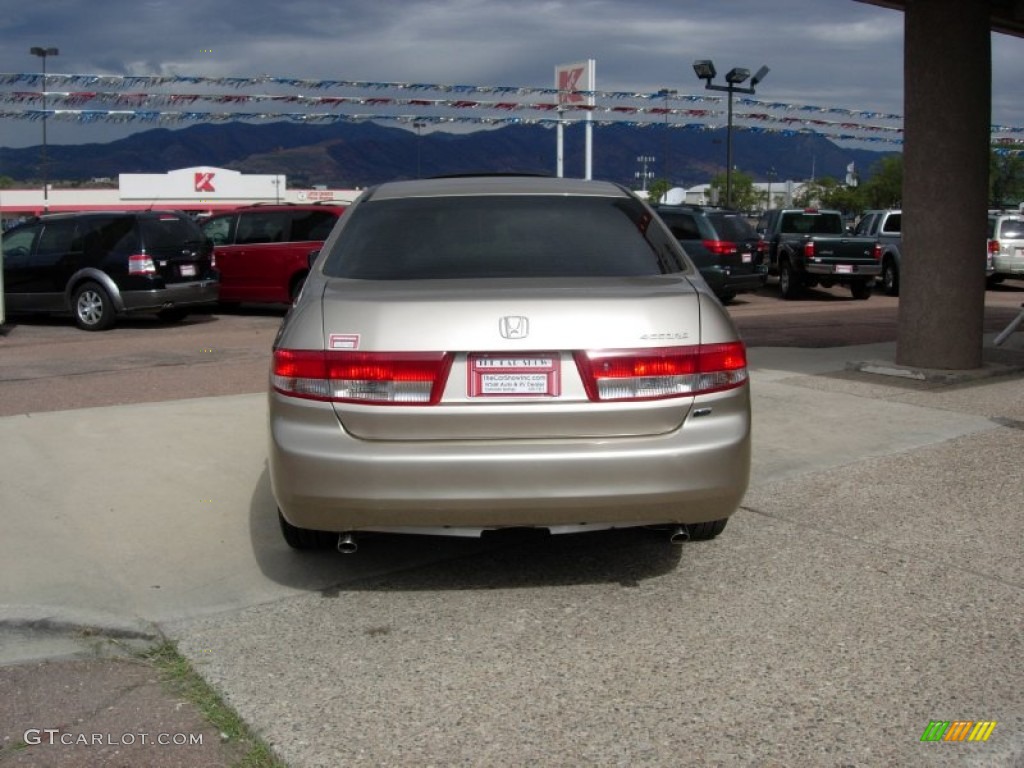 2003 Accord EX V6 Sedan - Desert Mist Metallic / Ivory photo #10