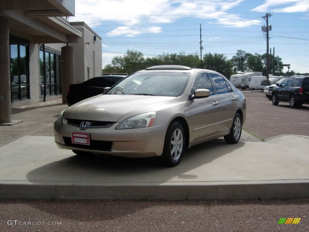 2003 Accord EX V6 Sedan - Desert Mist Metallic / Ivory photo #16