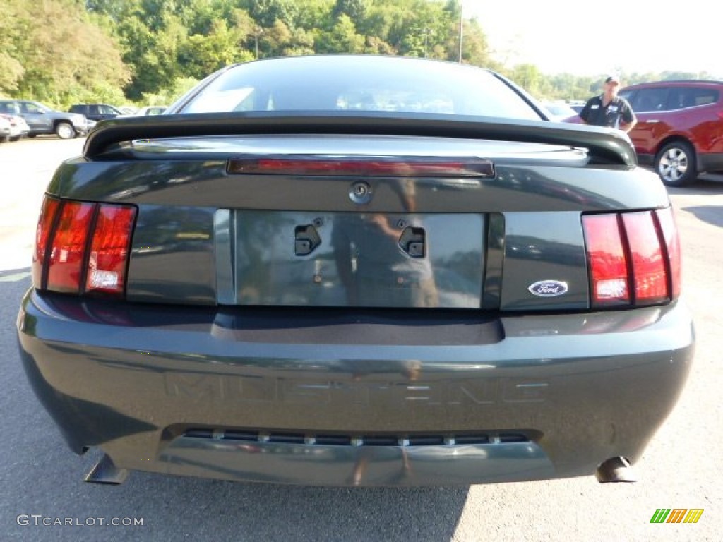 1999 Mustang V6 Coupe - Dark Green Satin Metallic / Light Graphite photo #3