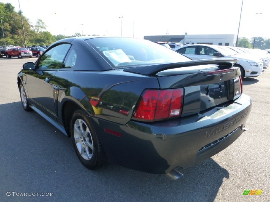 1999 Mustang V6 Coupe - Dark Green Satin Metallic / Light Graphite photo #4