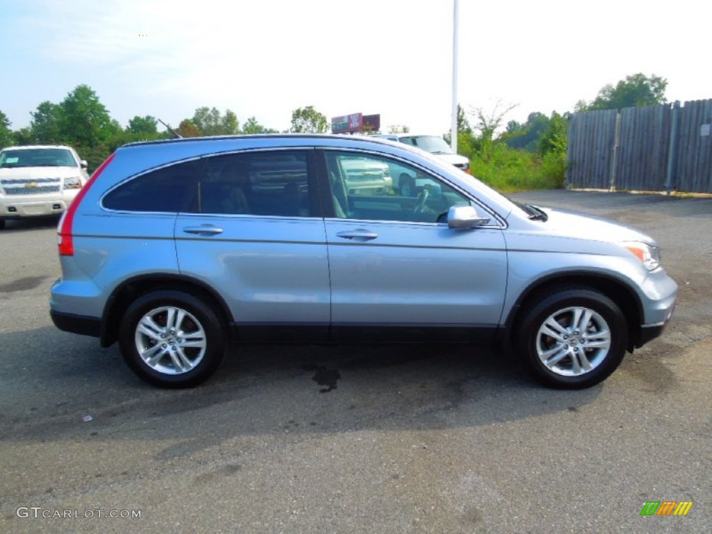 2010 CR-V EX-L AWD - Glacier Blue Metallic / Gray photo #3