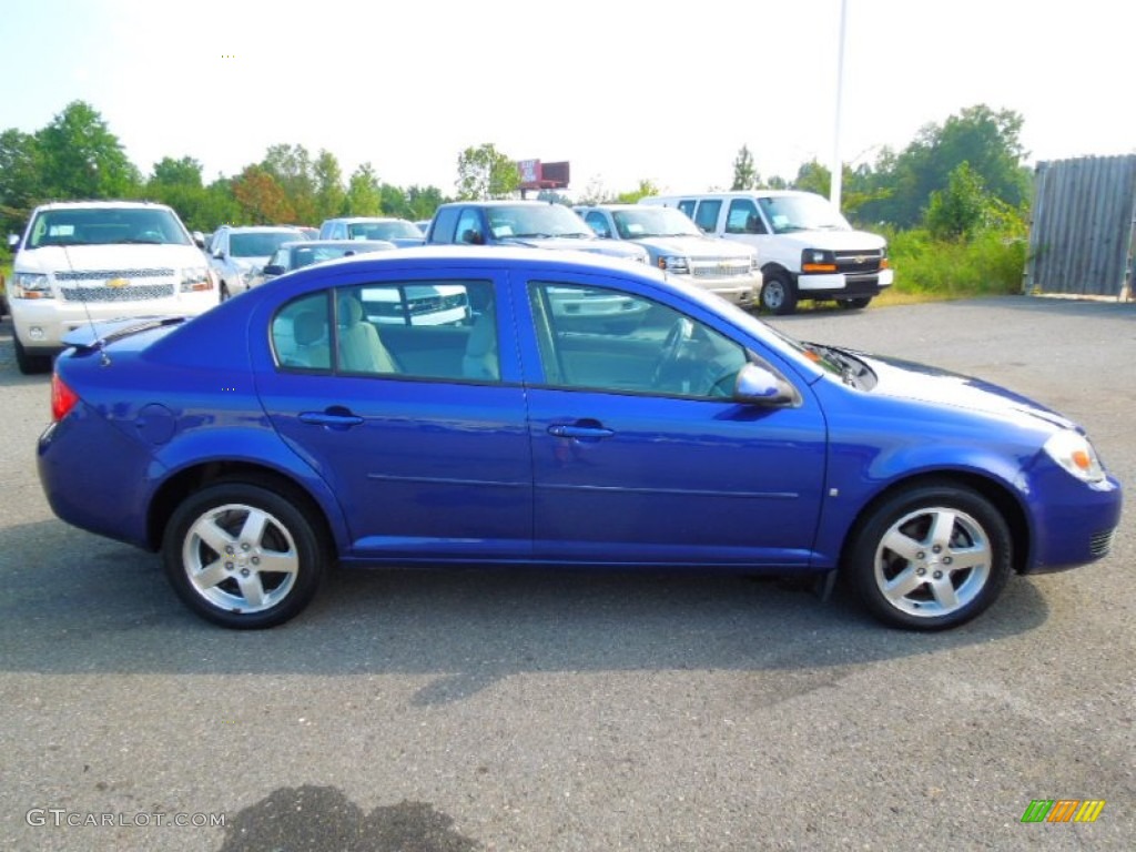 2007 Cobalt LT Sedan - Laser Blue Metallic / Gray photo #3