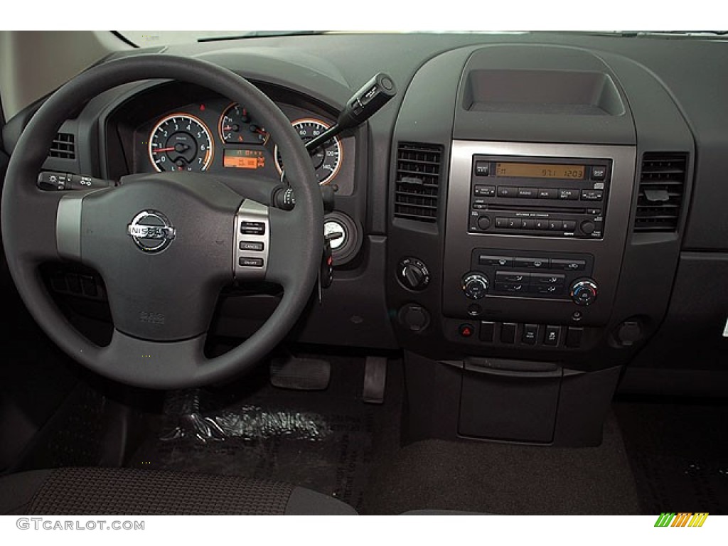2012 Nissan Titan SV Crew Cab 4x4 Charcoal Dashboard Photo #69907691