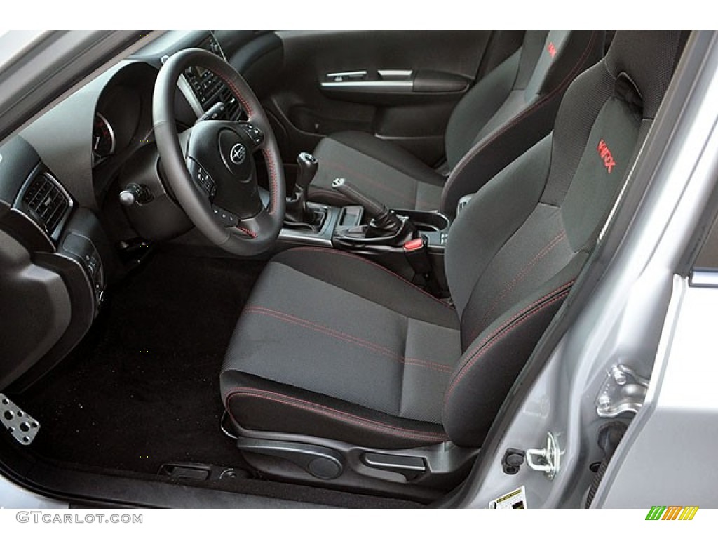 Carbon Black Interior 2011 Subaru Impreza WRX Limited Sedan Photo #69909533
