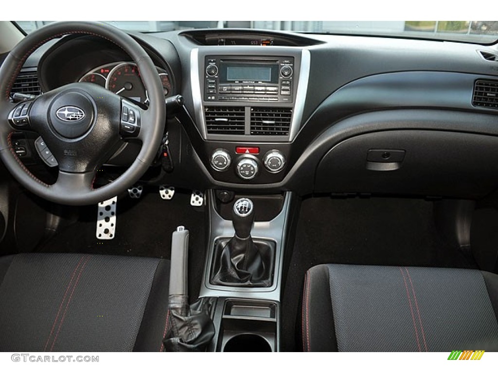 2011 Subaru Impreza WRX Limited Sedan Carbon Black Dashboard Photo #69909575