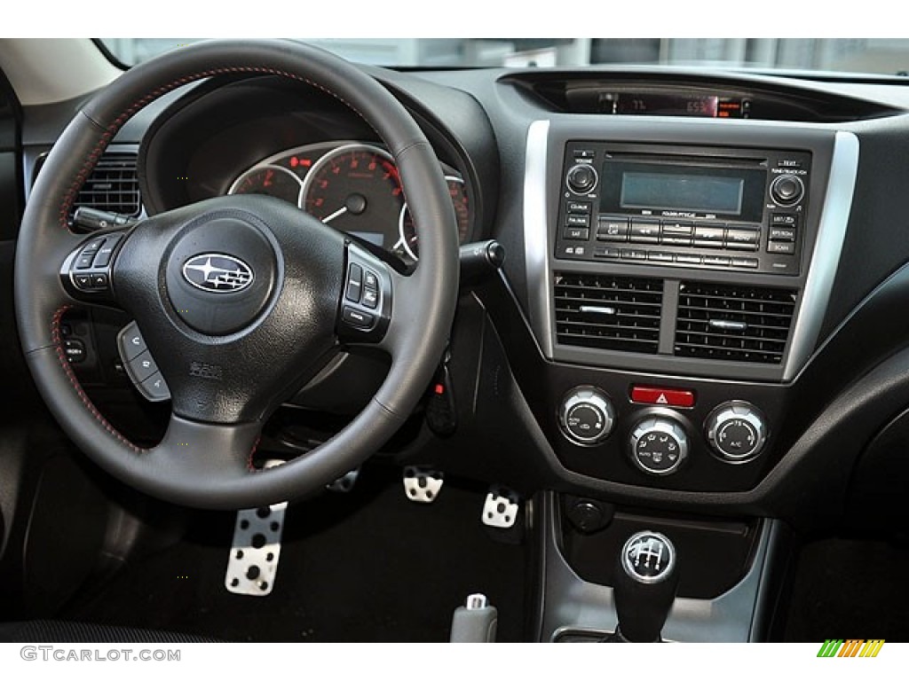 2011 Subaru Impreza WRX Limited Sedan Carbon Black Dashboard Photo #69909584
