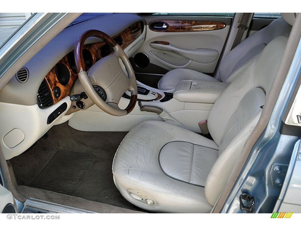 Oatmeal Interior 2002 Jaguar XJ Vanden Plas Photo #69909740