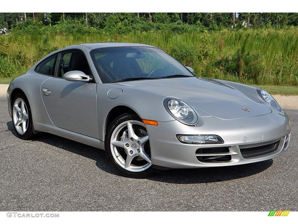 Arctic Silver Metallic 2005 Porsche 911 Carrera Coupe Exterior Photo #69910417