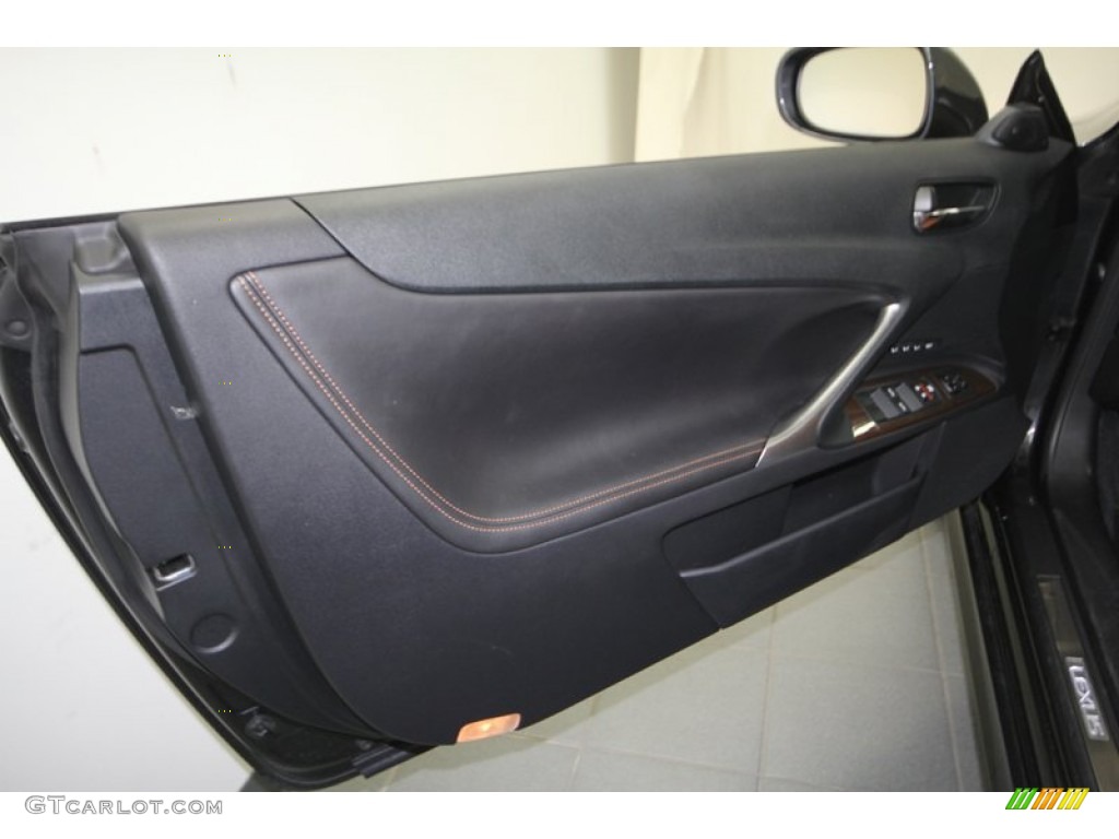 2011 Lexus IS 350C Convertible Saddle Tan Door Panel Photo #69911393