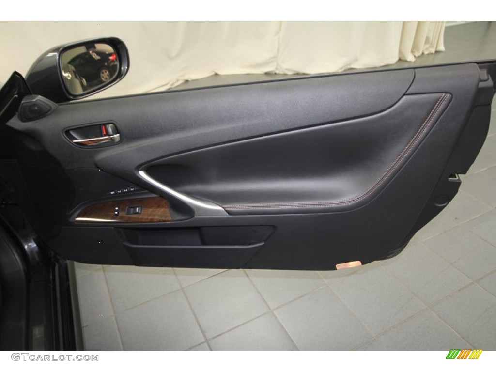 2011 Lexus IS 350C Convertible Saddle Tan Door Panel Photo #69911615