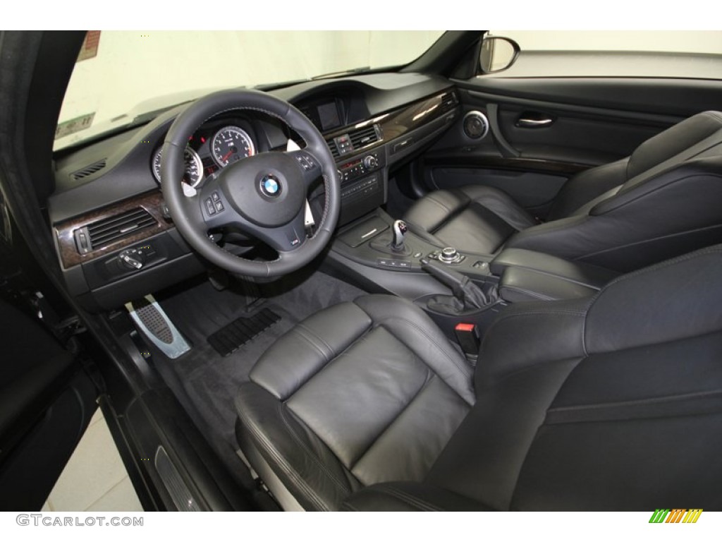 Black Novillo Interior 2010 BMW M3 Convertible Photo #69912032
