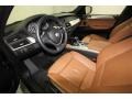 2009 BMW X6 Saddle Brown Nevada Leather Interior Prime Interior Photo