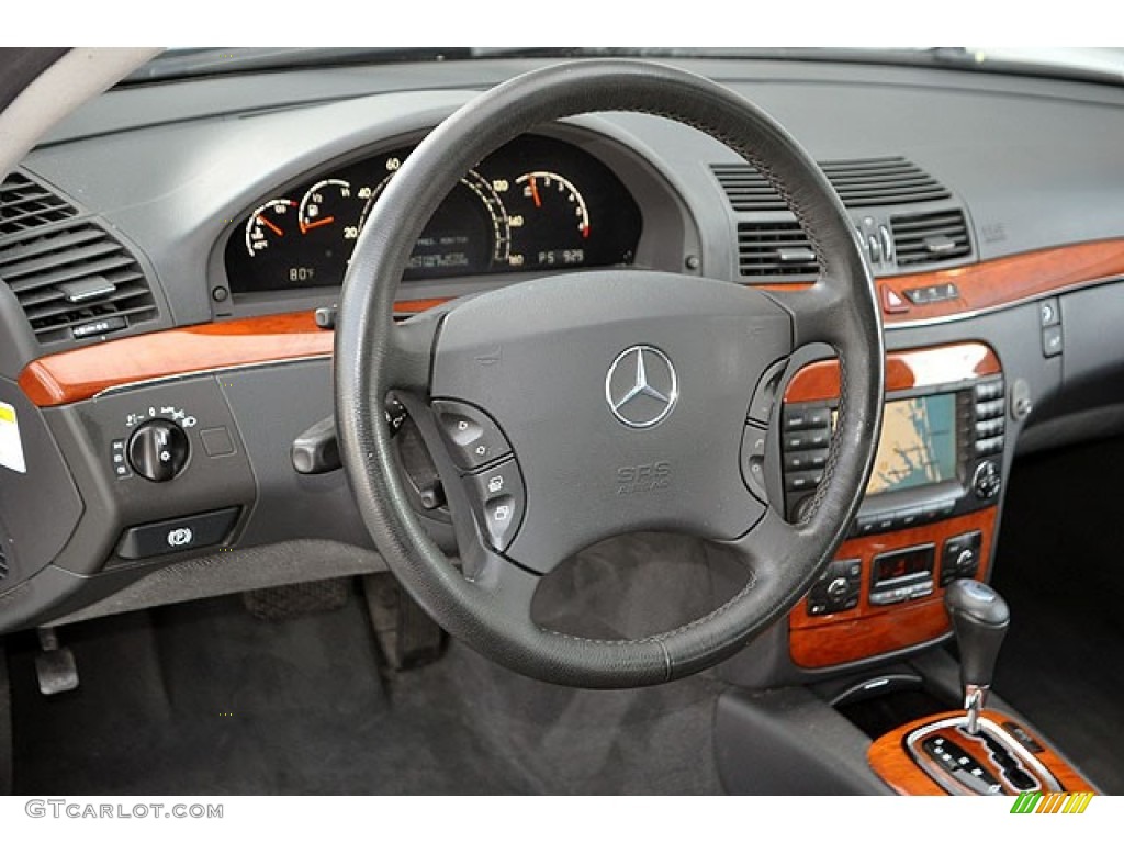 2006 Mercedes-Benz S 350 Sedan Charcoal Dashboard Photo #69913313