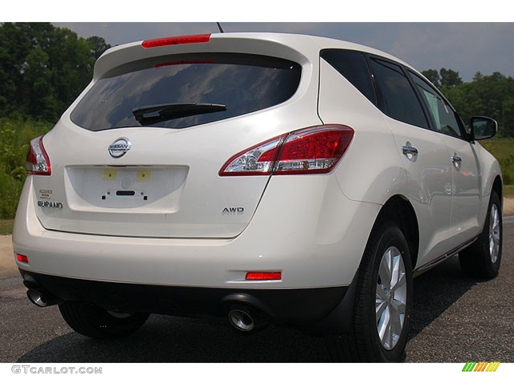 2012 Murano S AWD - Pearl White / Beige photo #5