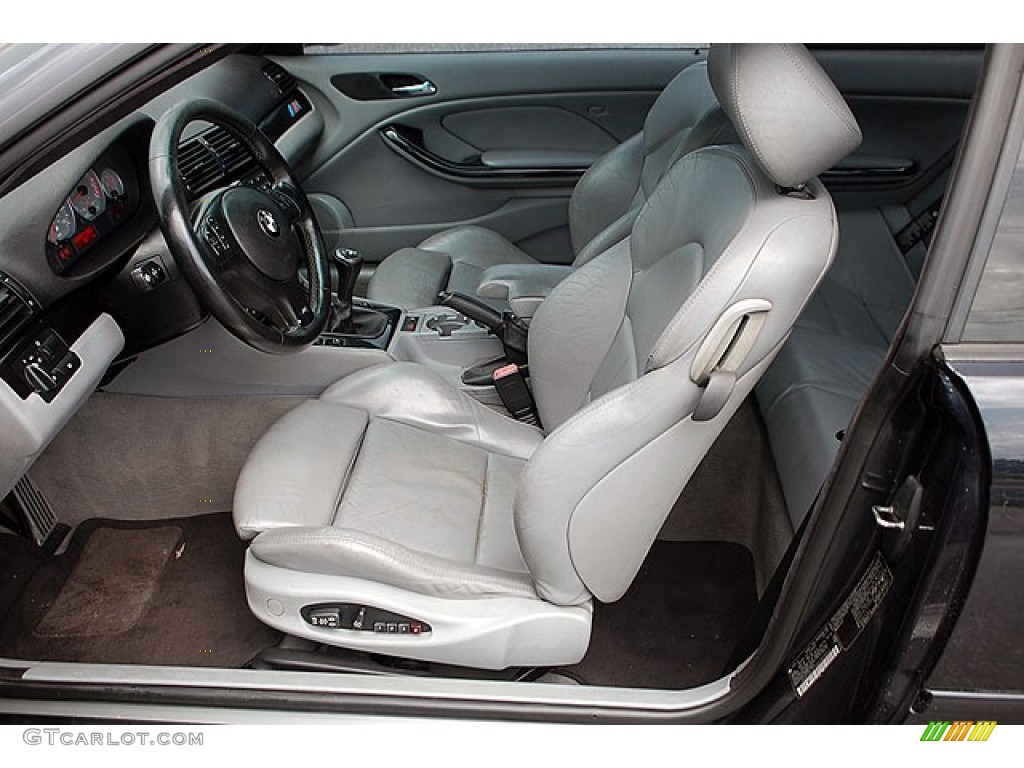 Grey Interior 2001 BMW M3 Coupe Photo #69913559