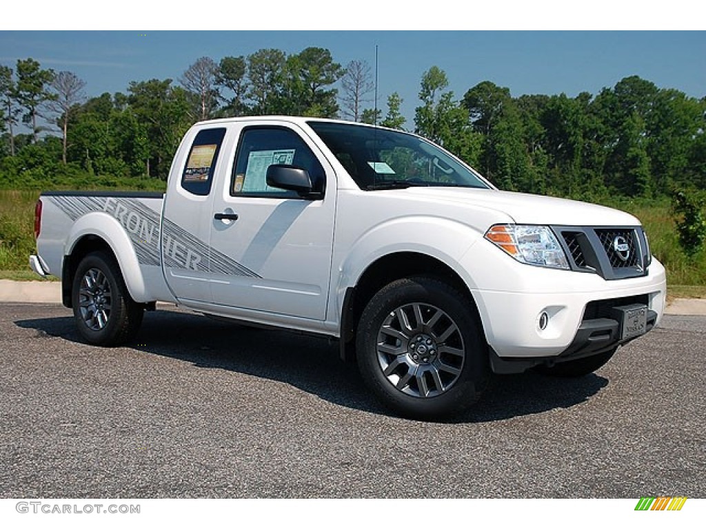 2012 Frontier SV Sport Appearance King Cab 4x4 - Avalanche White / Graphite photo #1