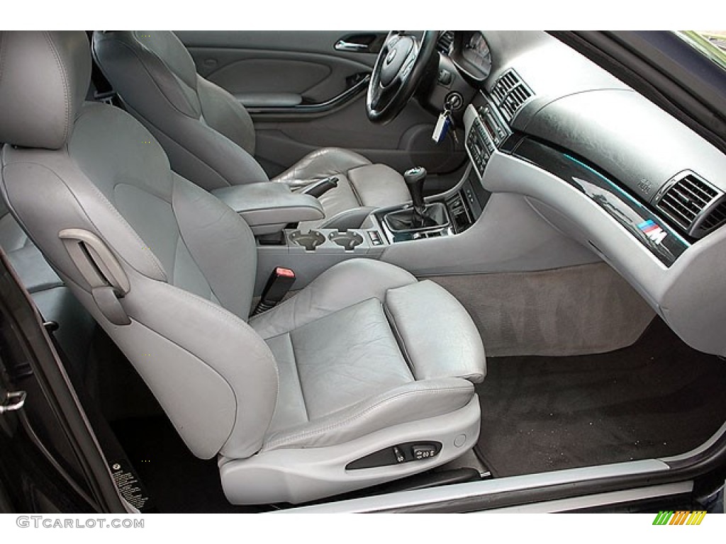 Grey Interior 2001 BMW M3 Coupe Photo #69913652