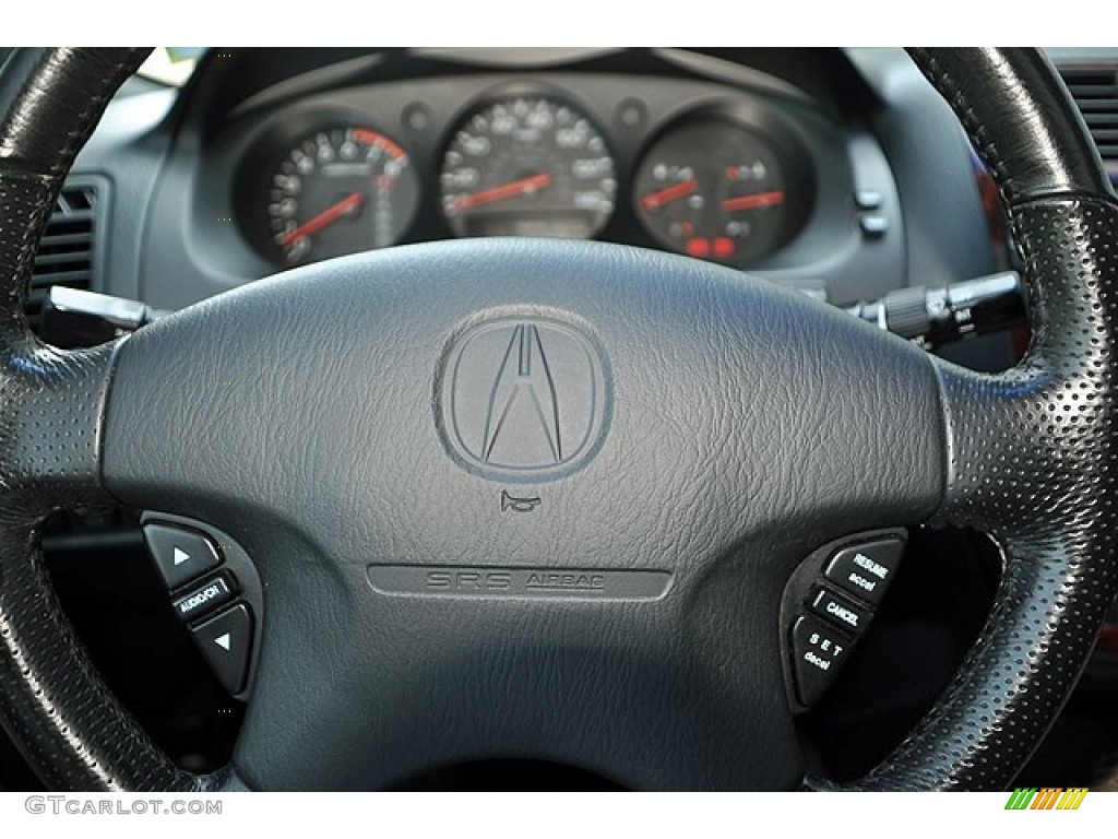 2002 Acura MDX Touring Ebony Steering Wheel Photo #69913922
