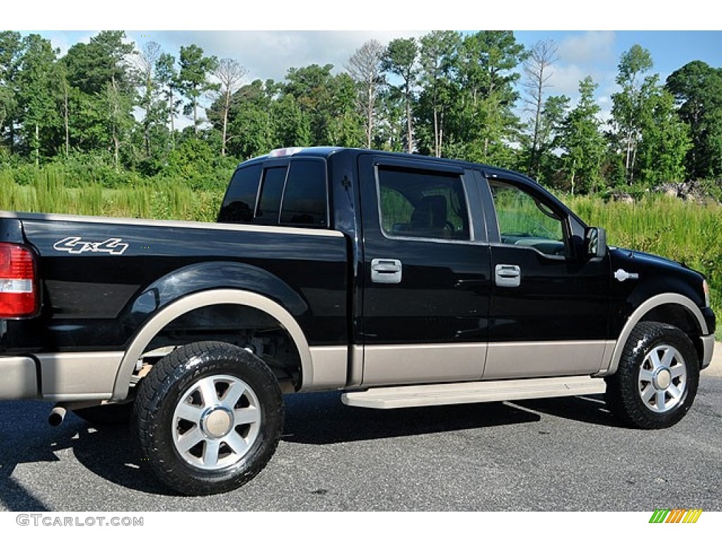 2005 F150 King Ranch SuperCrew 4x4 - Black / Castano Brown Leather photo #6