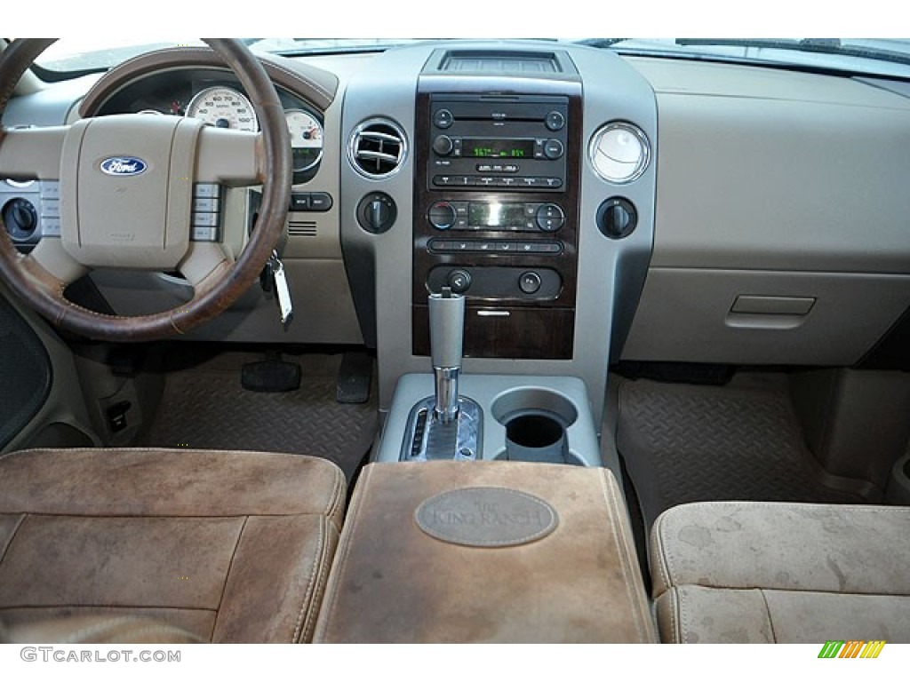 2005 F150 King Ranch SuperCrew 4x4 - Black / Castano Brown Leather photo #9