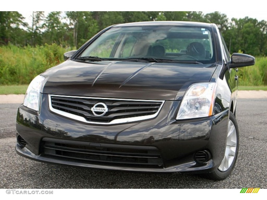 2010 Sentra 2.0 S - Espresso Black Metallic / Charcoal photo #1