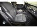 Black Nappa Leather 2009 BMW 7 Series 750Li Sedan Interior Color