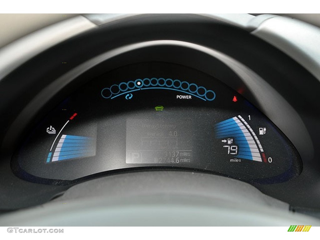 2011 Nissan LEAF SL Gauges Photo #69916454